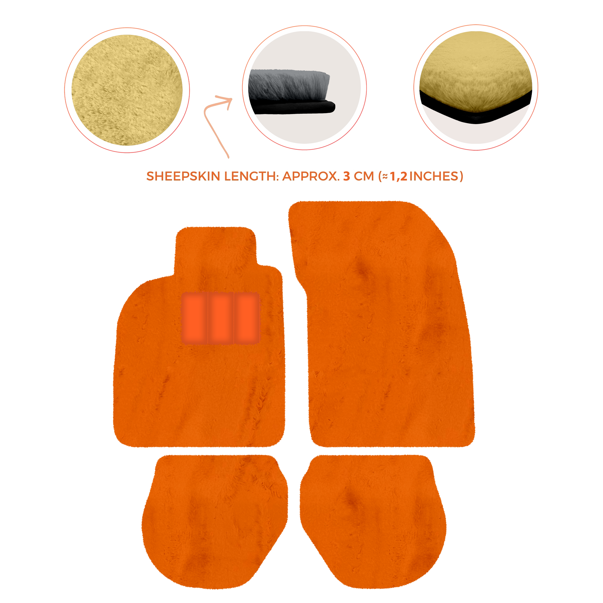 Customizable Leather Floor Mats with Divario Pattern for Porsche 911 - 993 (1994-1998) - AutoWin