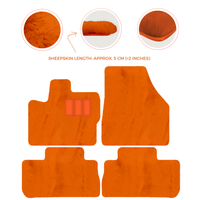 Premium Sheepskin Floor Mats for 2003-2007 Land Rover Freelander