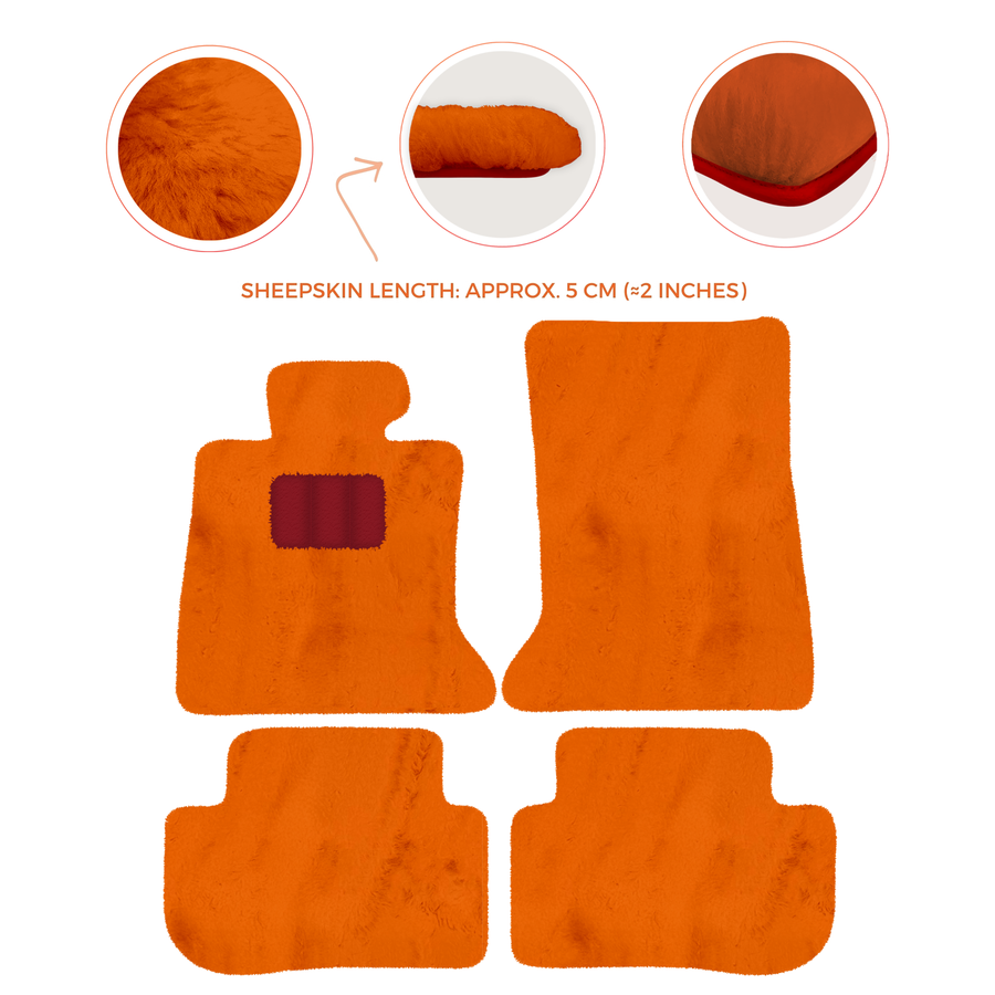 Premium Sheepskin Floor Mats for Rolls-Royce Ghost Series I RR2