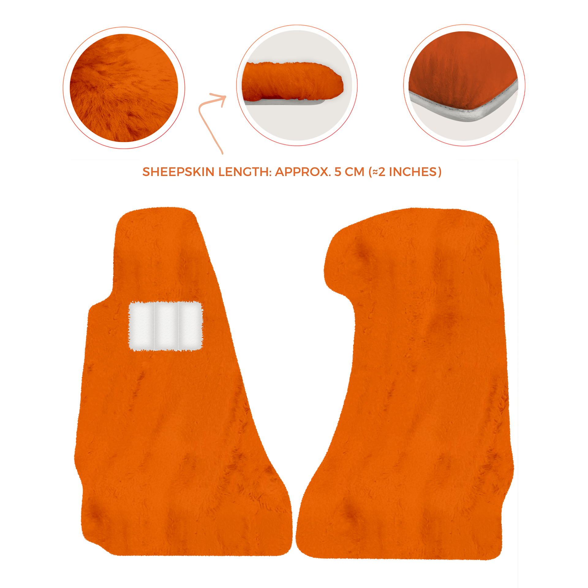 Premium Sheepskin Floor Mats for Aston Martin V8 Vantage (2006-2017)