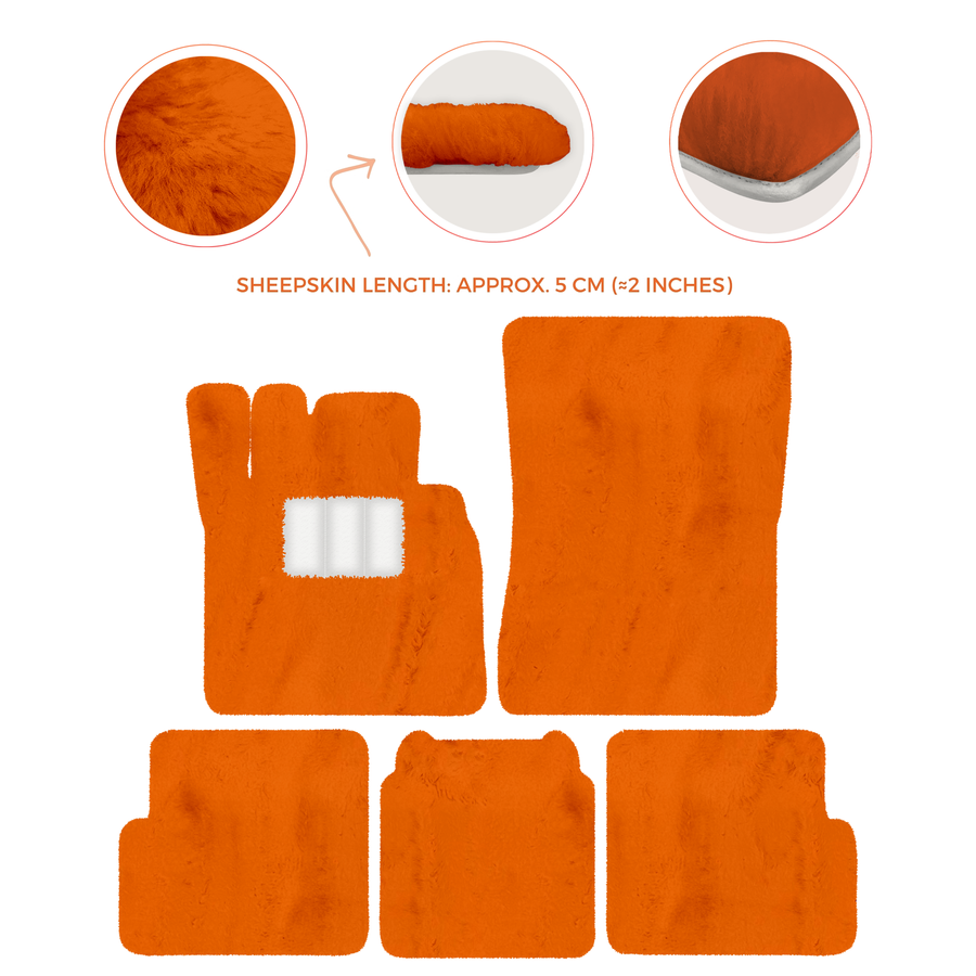 Premium Sheepskin Floor Mats for Ferrari 296 GTS (2022-2025)