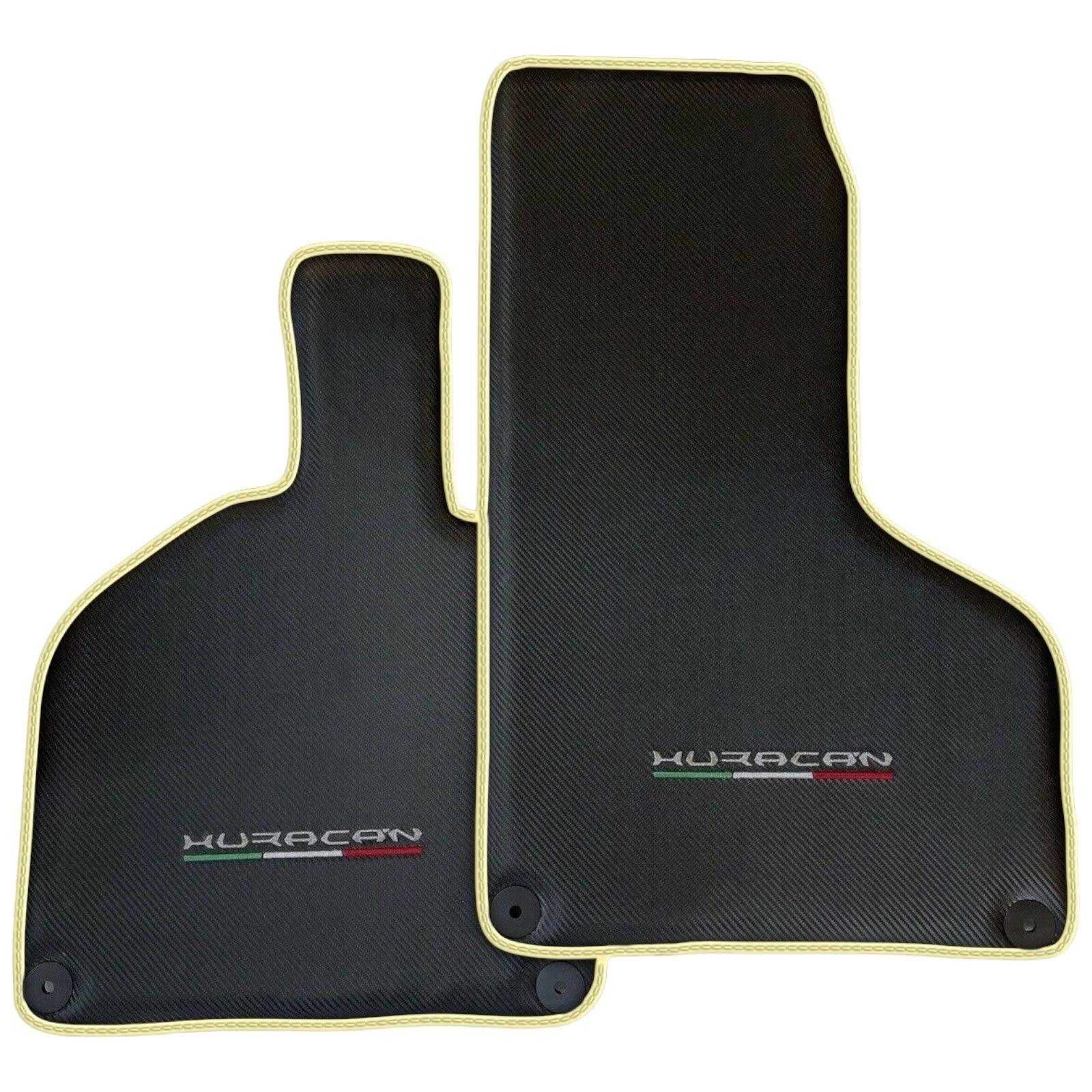 Carbon Fiber Floor Mats for Lamborghini Huracan | Various Trim Colors
