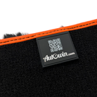Black Sheepskin Floor Mats for Rolls-Royce Spectre (2023-2024) Orange Leather Trim