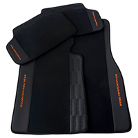 Black Car Floor Mats with Leather for BMW i8 Series l12 I15