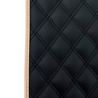 Black Stitched Leather Floor Mats for Maserati GranTurismo (2007-2019) | Beige Trim