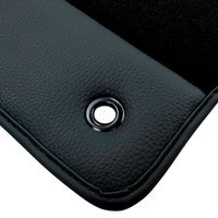 Black Floor Mats for Chevrolet TrailBlazer SUV (1999-2001) with Leather | AutoWin