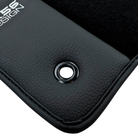 ER56 Design Black Floor Mats for Jeep Cherokee KJ Sport (2002-2007) with Leather