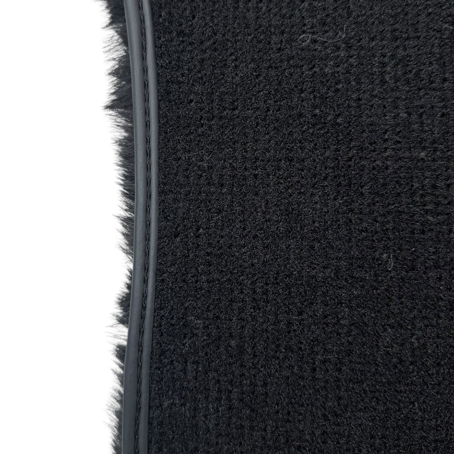 Black Sheepskin Floor Mats for Mercedes Benz GLS-Class X167 Maybach (2020-2023)