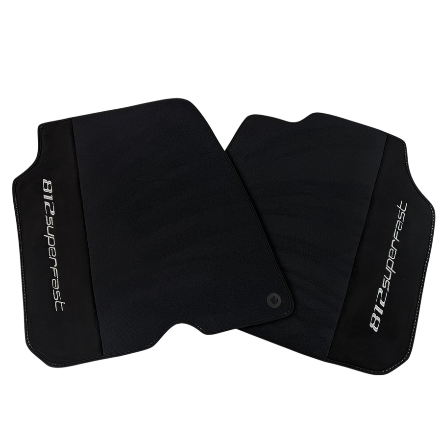 Premium Black Floor Mats for Ferrari 812 Superfast (2018-2023)