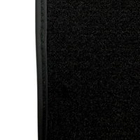 ER56 Design Black Floor Mats for Jeep WK2 (2011-2023) Double Fixation with Leather