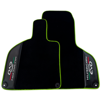 Black Floor Mats for Lamborghini Huracan EVO (2019-2024) with Carbon Fiber Borders