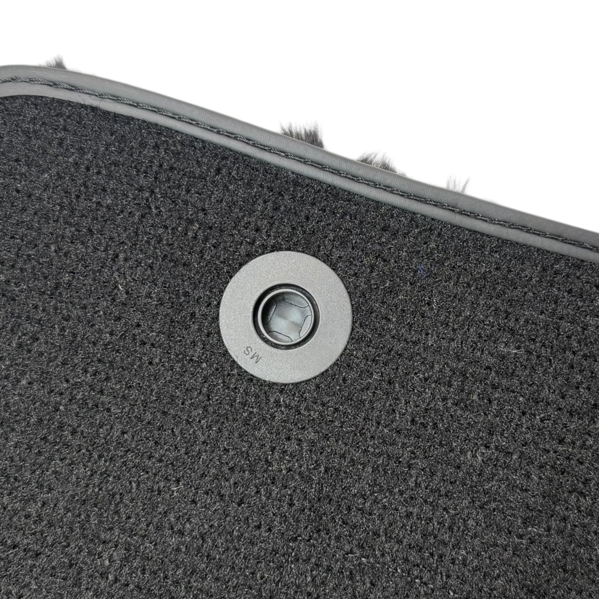 Black Sheepskin Floor Mats for Mercedes Benz GLS-Class X167 Maybach (2020-2023)