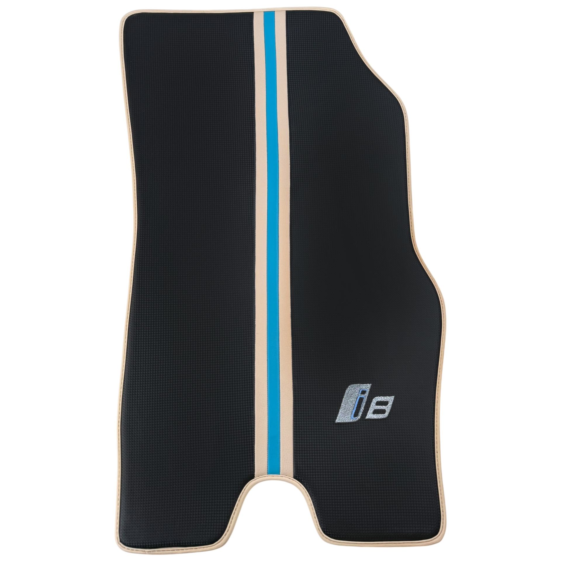 BMW i8シリーズ L12 L15用ホワイトレザーフロアマット - AutoWin.EU