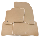 Beige Floor Mats for Lincoln MKX (2015-2018) SUV by AutoWin