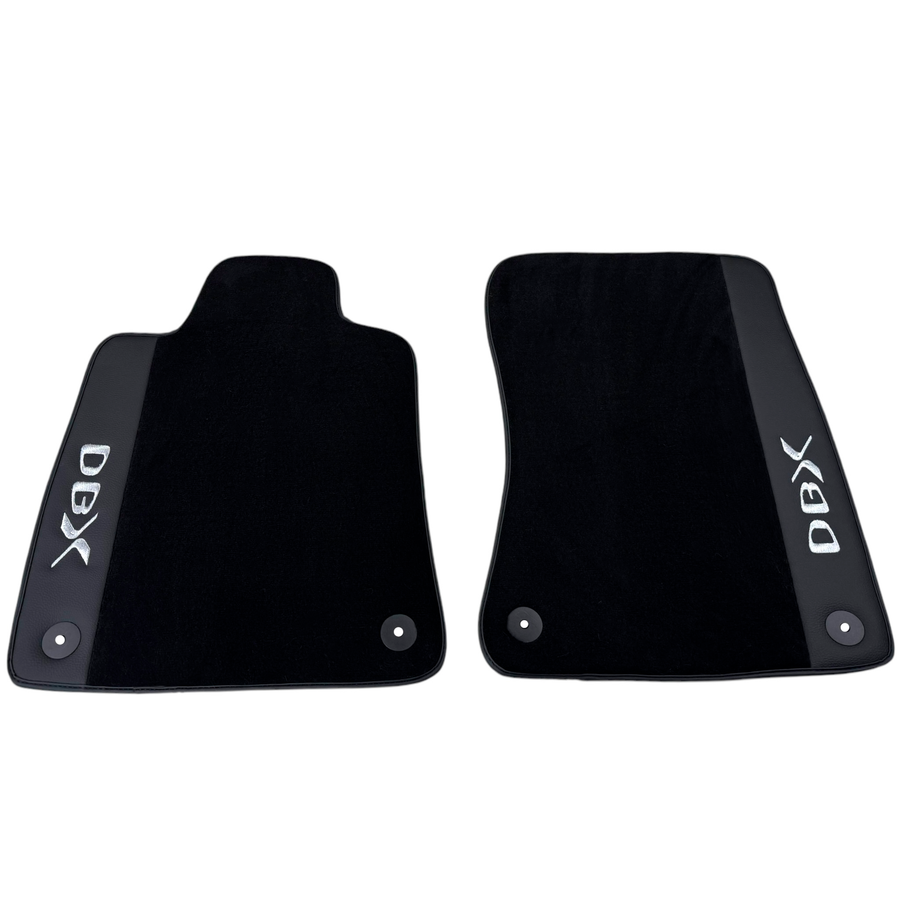 Black Floor Mats for Aston Martin DBX707 (2022-2026) SUV707 (2022-2026) SUV with Leather