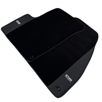 ER56 Design Black Floor Mats for Chrysler 200 (2015-2017) with Leather