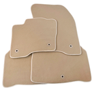 Beige Floor Mats for Lincoln MKX (2015-2018) SUV by AutoWin