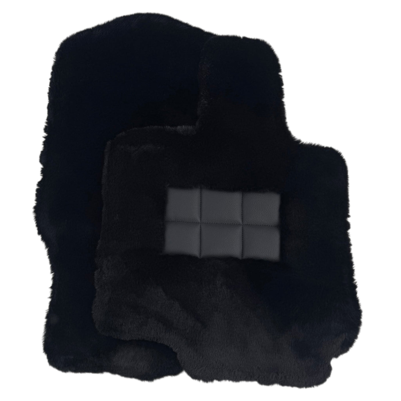 Black Sheepskin Floor Mats for Mercedes Benz GLS-Class X167 Maybach (2020-2023)