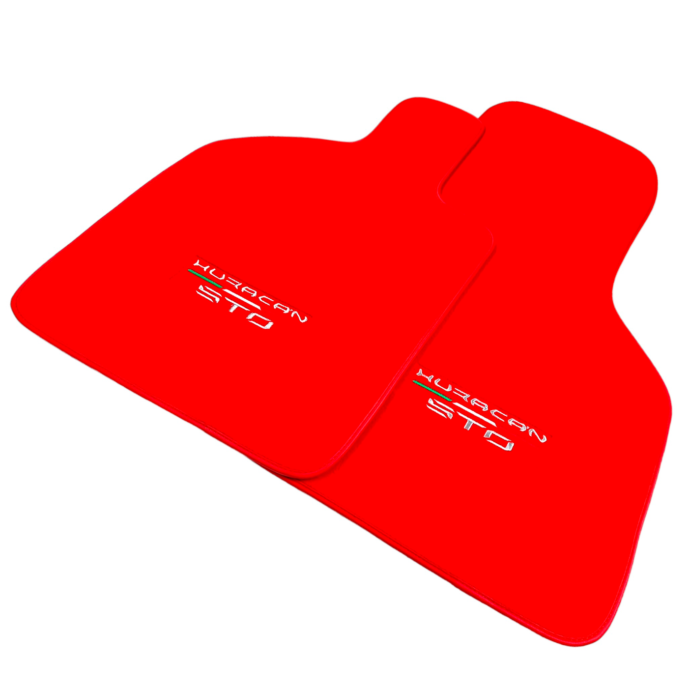 Floor Mats for Lamborghini Huracan STO Red Color | AutoWin