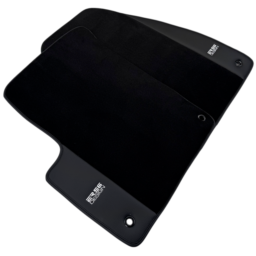 ER56 Design Black Floor Mats for Chrysler PT Cruiser (2001-2010) with Leather