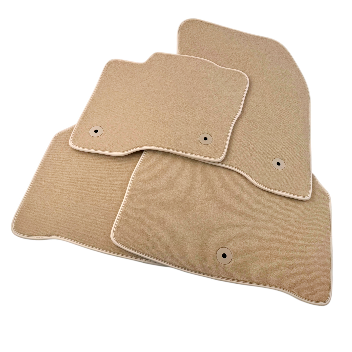 Beige Floor Mats for Lincoln MKX (2015-2018) SUV by AutoWin