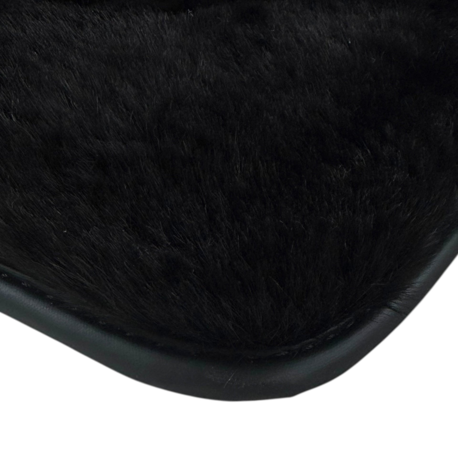 Black Sheepskin Floor Mats for Mercedes Benz GLS-Class X167 Maybach (2020-2023)