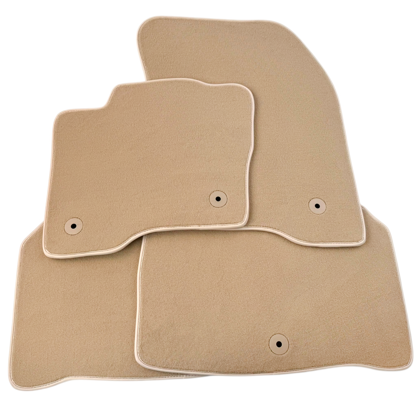 Beige Floor Mats for Lincoln MKX (2015-2018) SUV by AutoWin