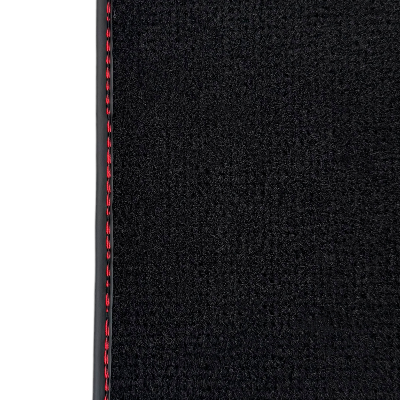Black Floor Mats for Ferrari 488 Spider (2016-2022) with Alcantara | Red Sewing