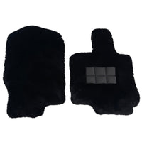 Black Sheepskin Floor Mats for Mercedes Benz GLS-Class X167 Maybach (2020-2023)