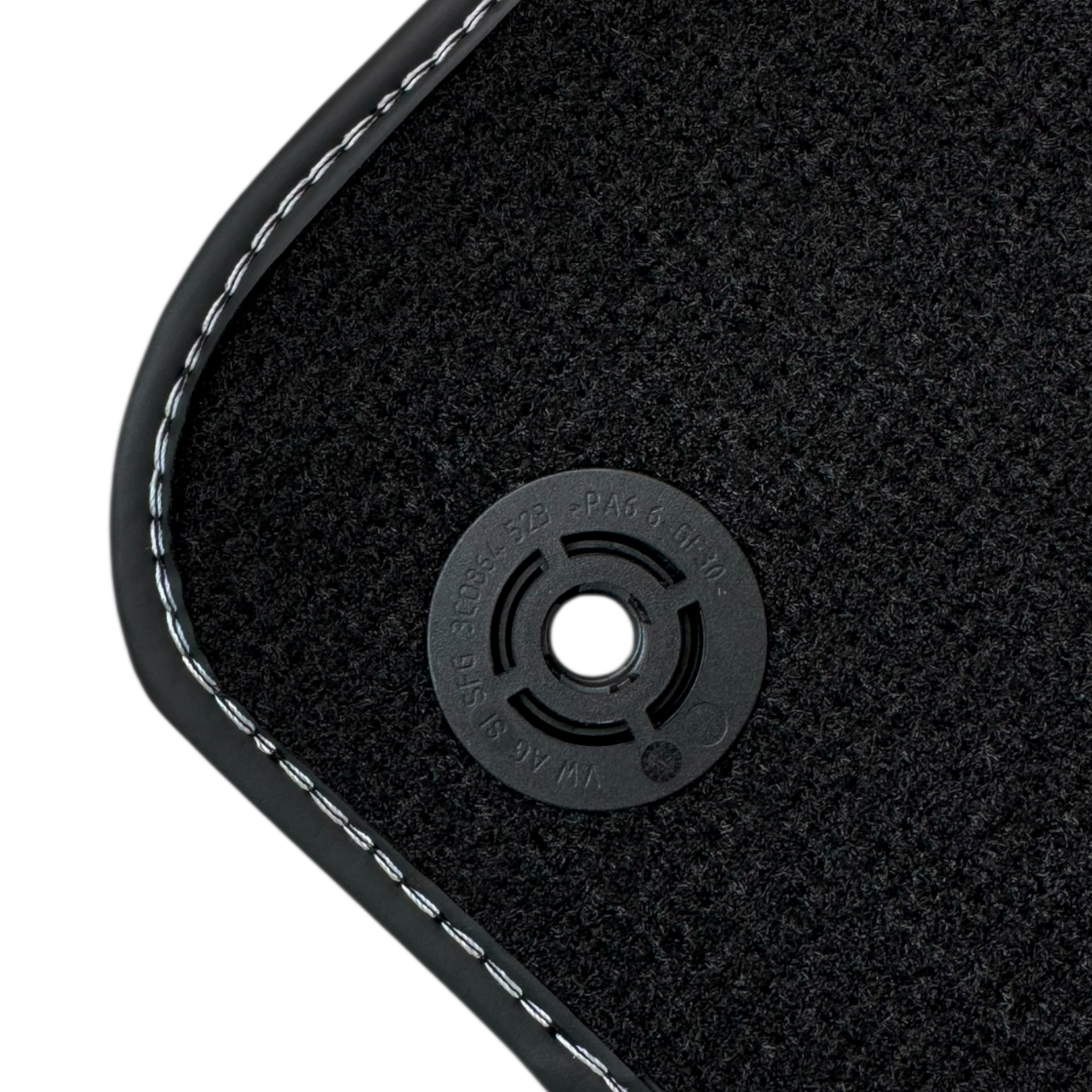 Black Floor Mats for Lamborghini Urus with Carbon Fiber Leather