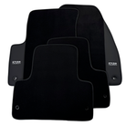 ER56 Design Black Floor Mats for Chevrolet Malibu Sedan (2008-2012) with Leather
