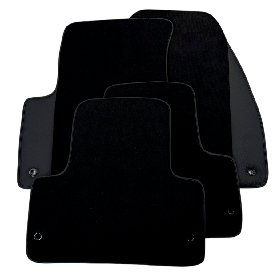 Black Floor Mats for Jeep Renegade (2014-2018) Co Driver without Fixing System with Leather | AutoWin