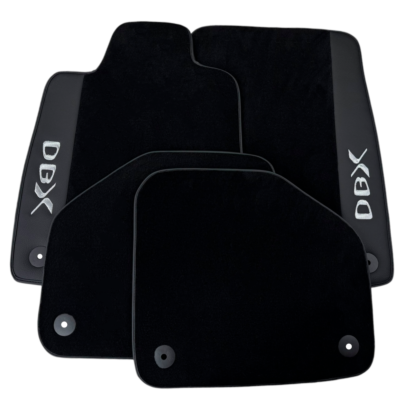 Black Floor Mats for Aston Martin DBX707 (2022-2026) SUV707 (2022-2026) SUV with Leather