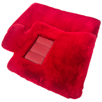 Red Sheepskin Floor Mats For Rolls Royce Ghost Series I (2010–2020) Er56 Design Brand