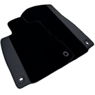 Black Floor Mats for Jaguar F-Pace (2016-2024) with Leather