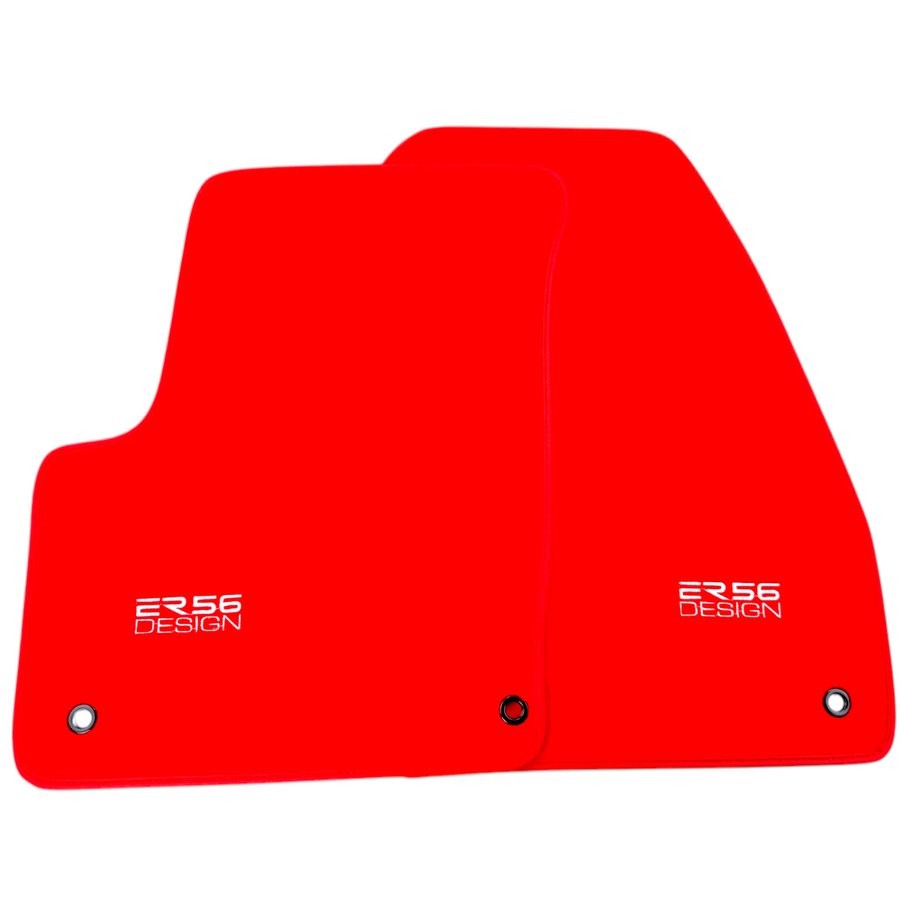 Red Floor Mats for Chevrolet Matiz Hatchback (2008-2010) by ER56 Design