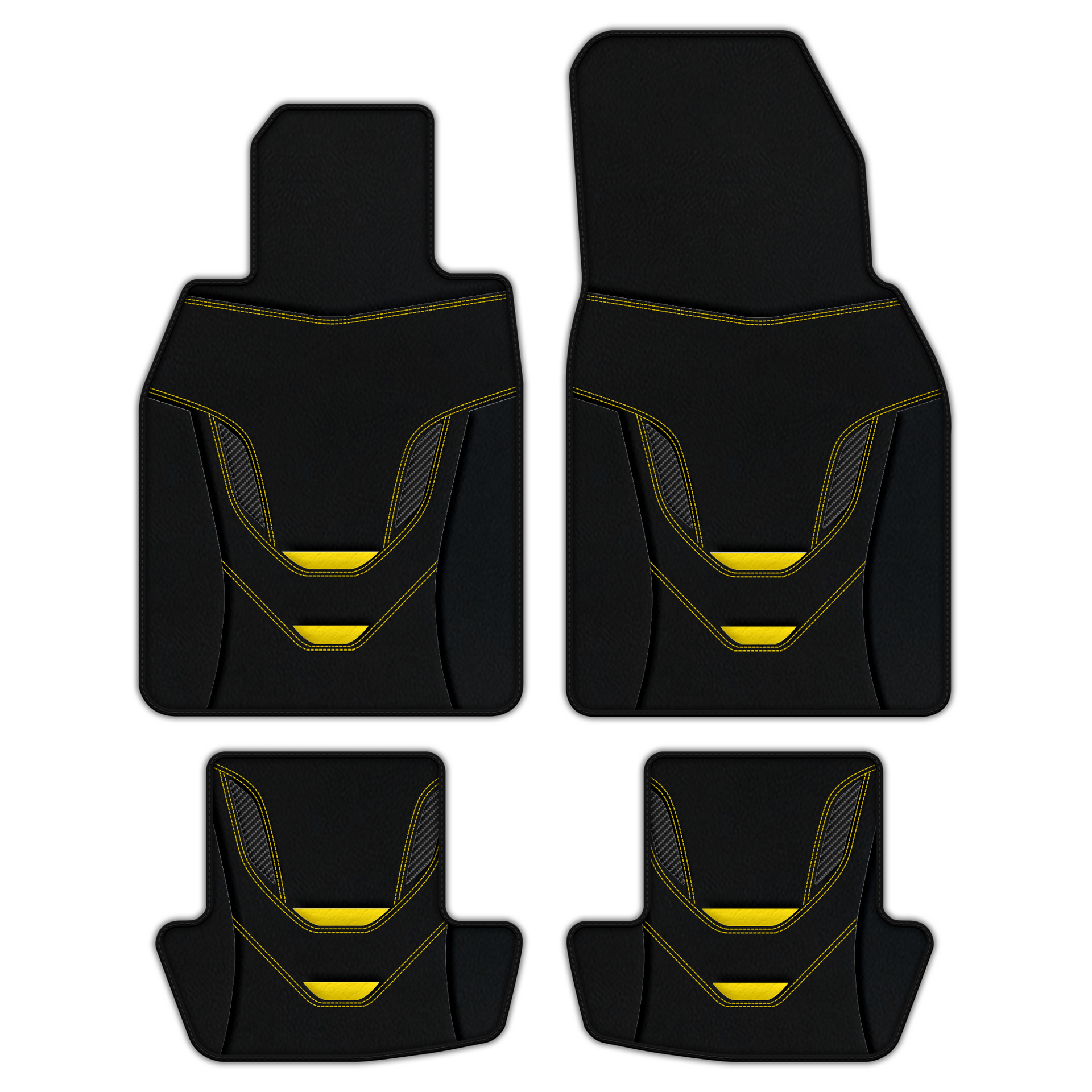 Customizable Floor Mats From Carpet With Leather for Porsche 911 - 992 (2019-2026)