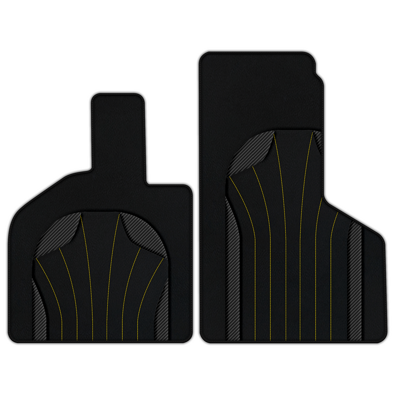 Customizable Leather Floor Mats with AW38 Pattern for Lamborghini Huracan Performante (2017-2019)