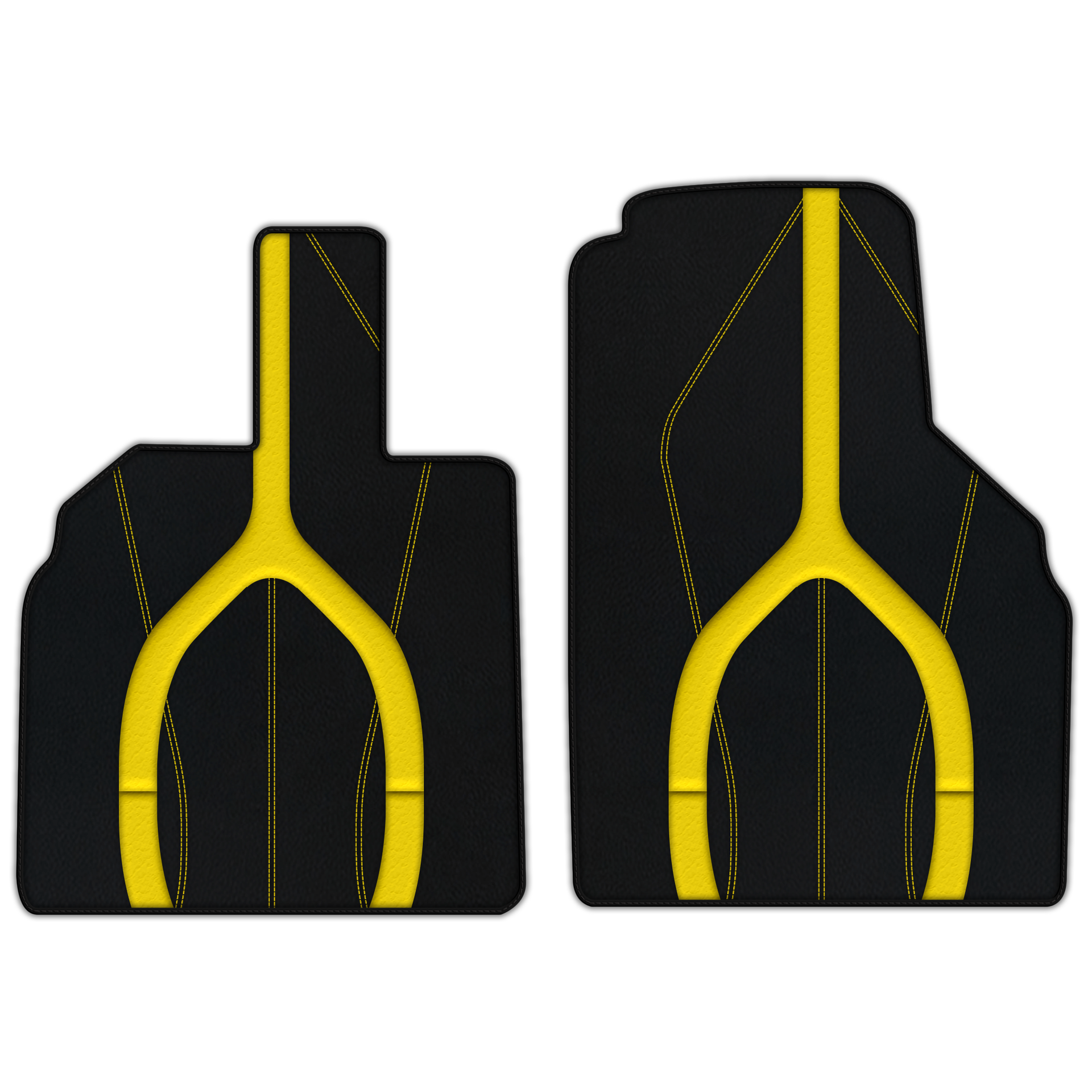 Customizable Leather Floor Mats with AW19 Pattern for Lamborghini Aventador (2012-2022) - AutoWin
