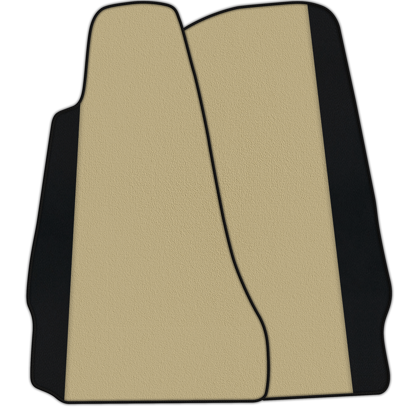 アストンマーティンV8ヴァンテージ（2005-2018年式）用、カーペットとレザーのカスタムフロアマット