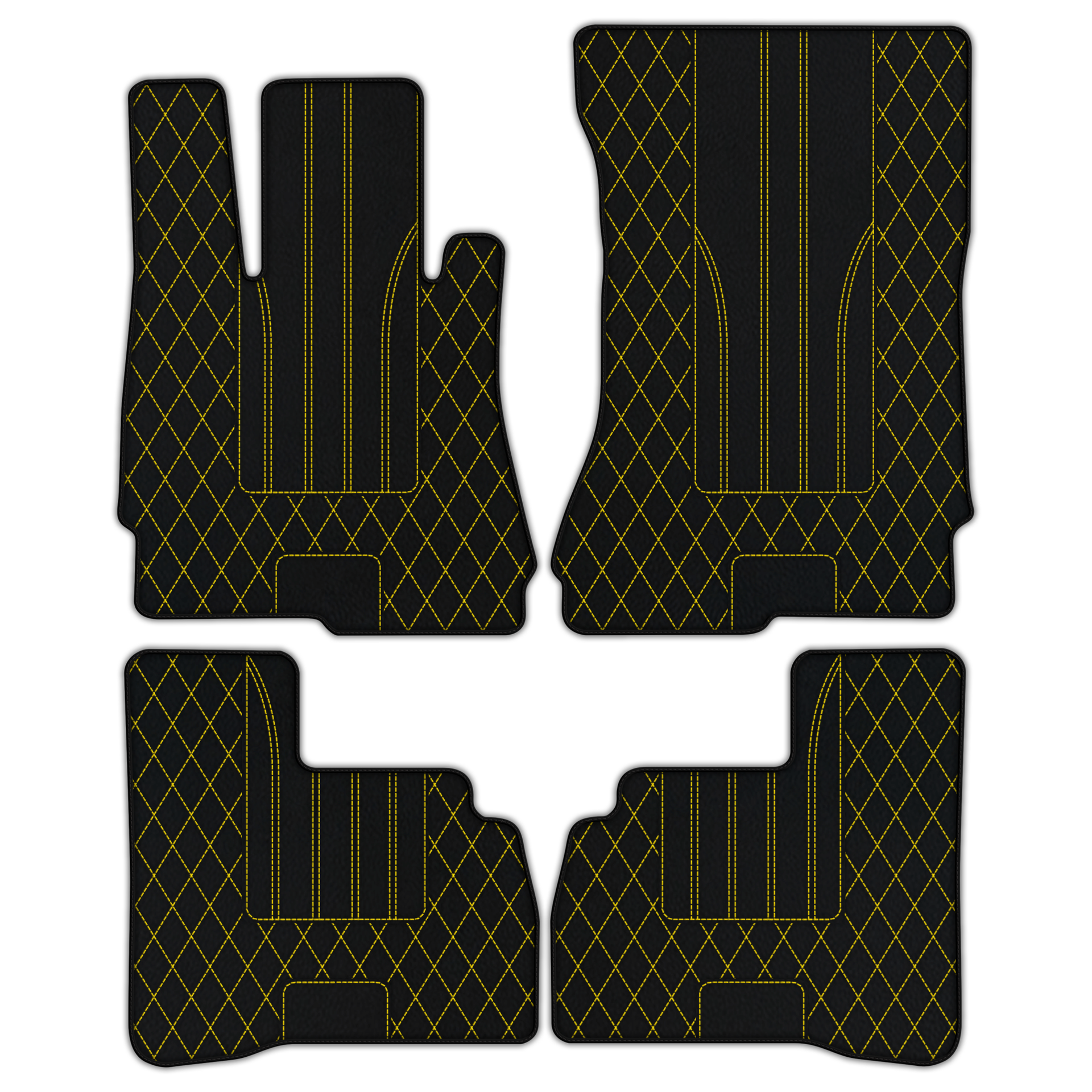 Customizable Leather Floor Mats with AW05 Pattern for Mercedes Benz S-Class W222 (2013-2020) Short Wheelbase - AutoWin