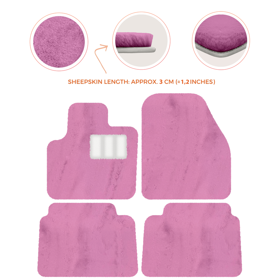 Luxury Sheepskin Floor Mats for Land Rover Discovery Sport (2015-2019)