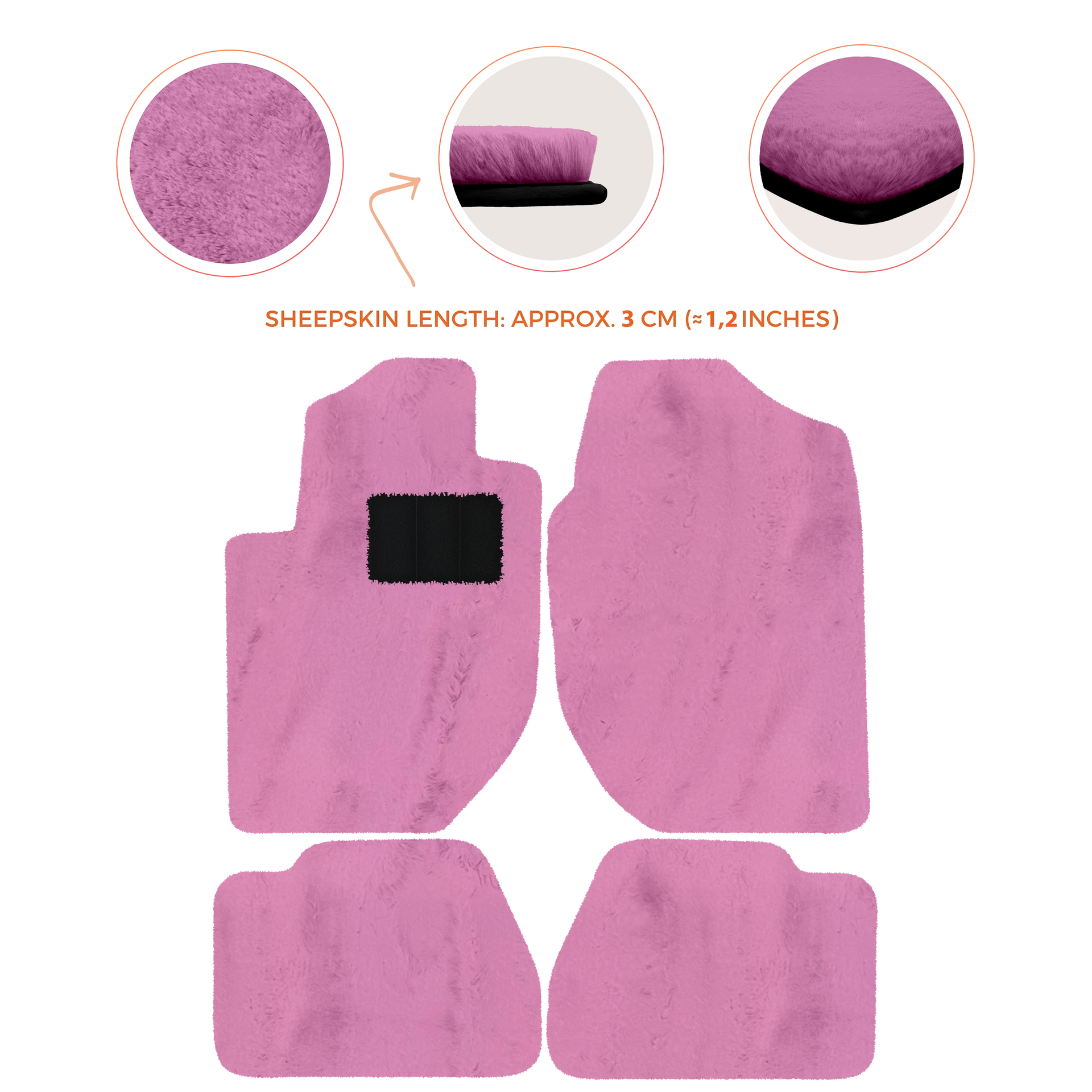 Premium Sheepskin Floor Mats for Land Rover Freelander (1997-2003)