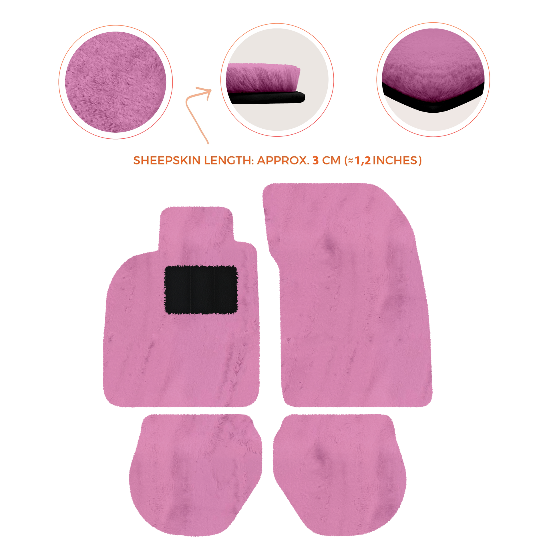 Customizable Leather Floor Mats with Divario Pattern for Porsche 911 - 993 (1994-1998) - AutoWin