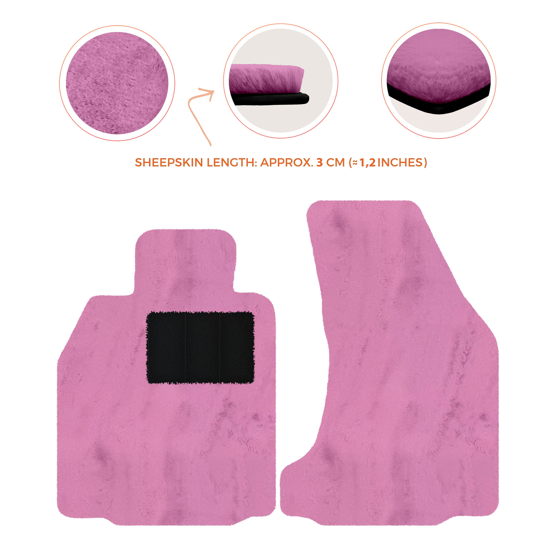 Premium Sheepskin Floor Mats for Porsche 718 Boxster (2016-2023)