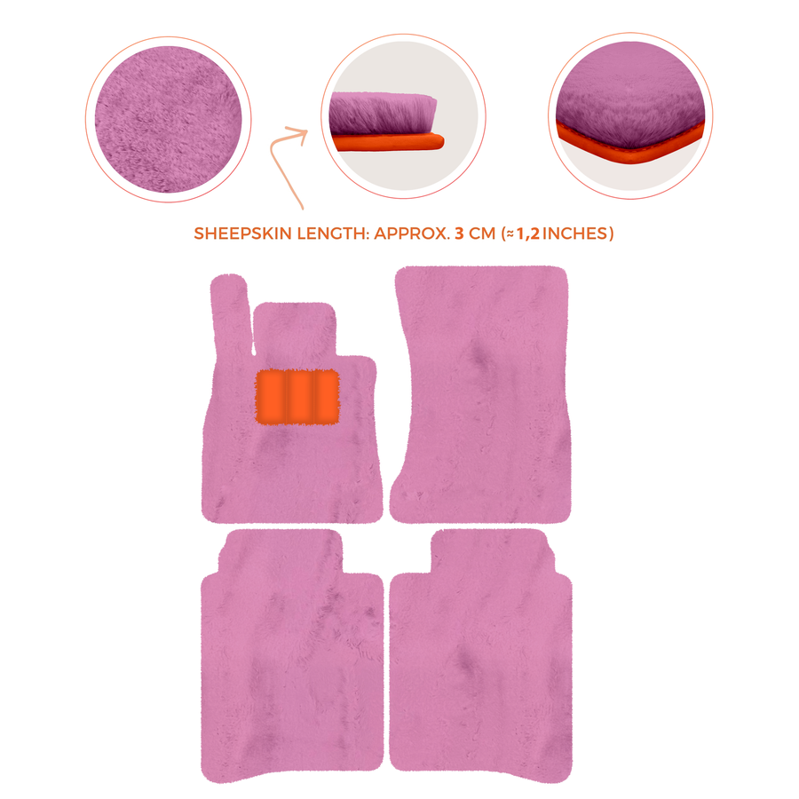 Luxury Sheepskin Floor Mats for Mercedes-Benz S-Class X222 | 2015-2021