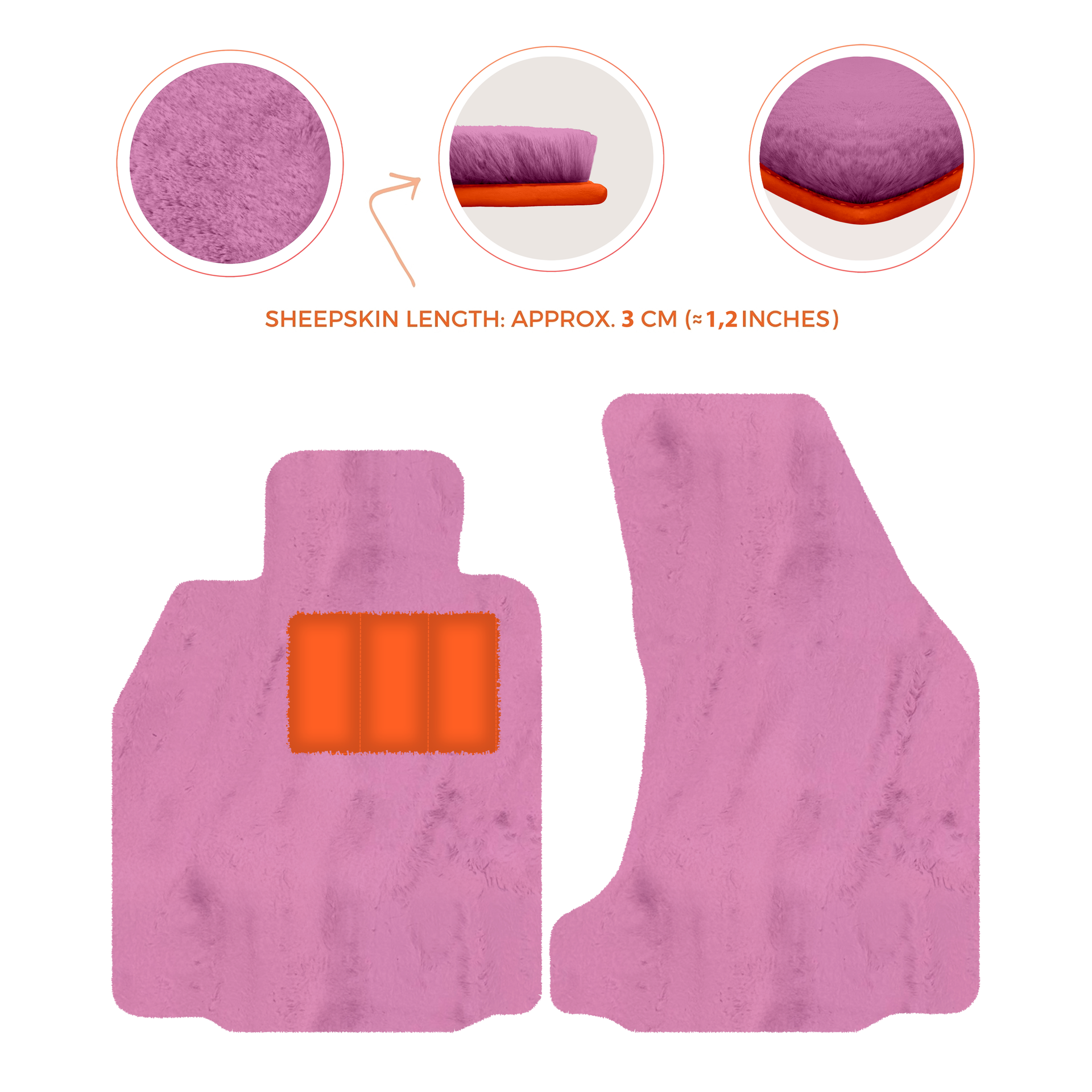 Premium Sheepskin Floor Mats for Porsche 718 Boxster (2016-2023)