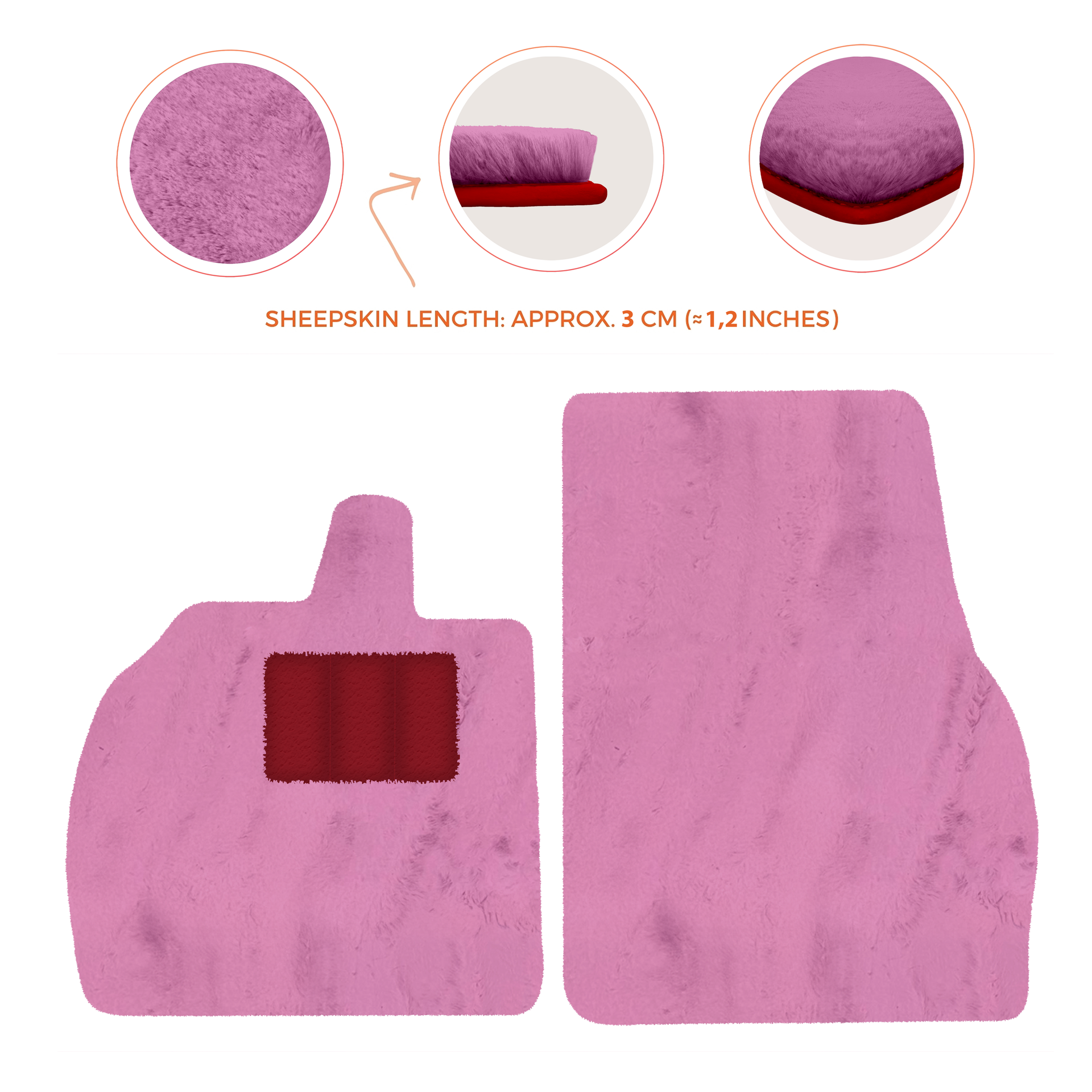 Luxury Sheepskin Floor Mats for Lamborghini Revuelto 2024-2025