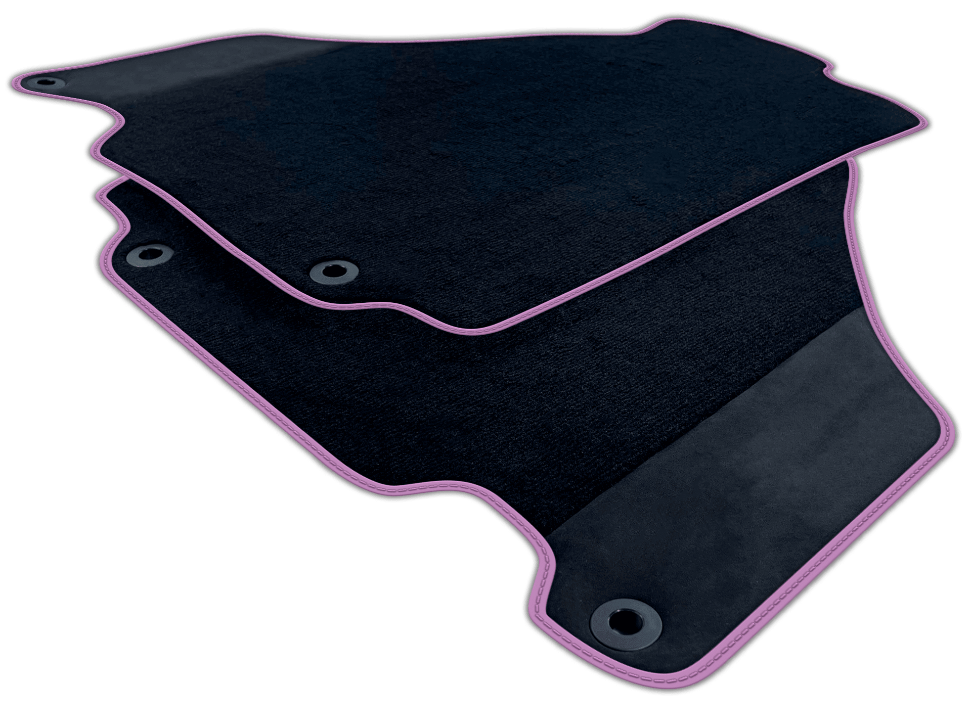 Black Floor Mats for Ferrari 360 (1999-2005) with Alcantara Leather | Various Trim Colors
