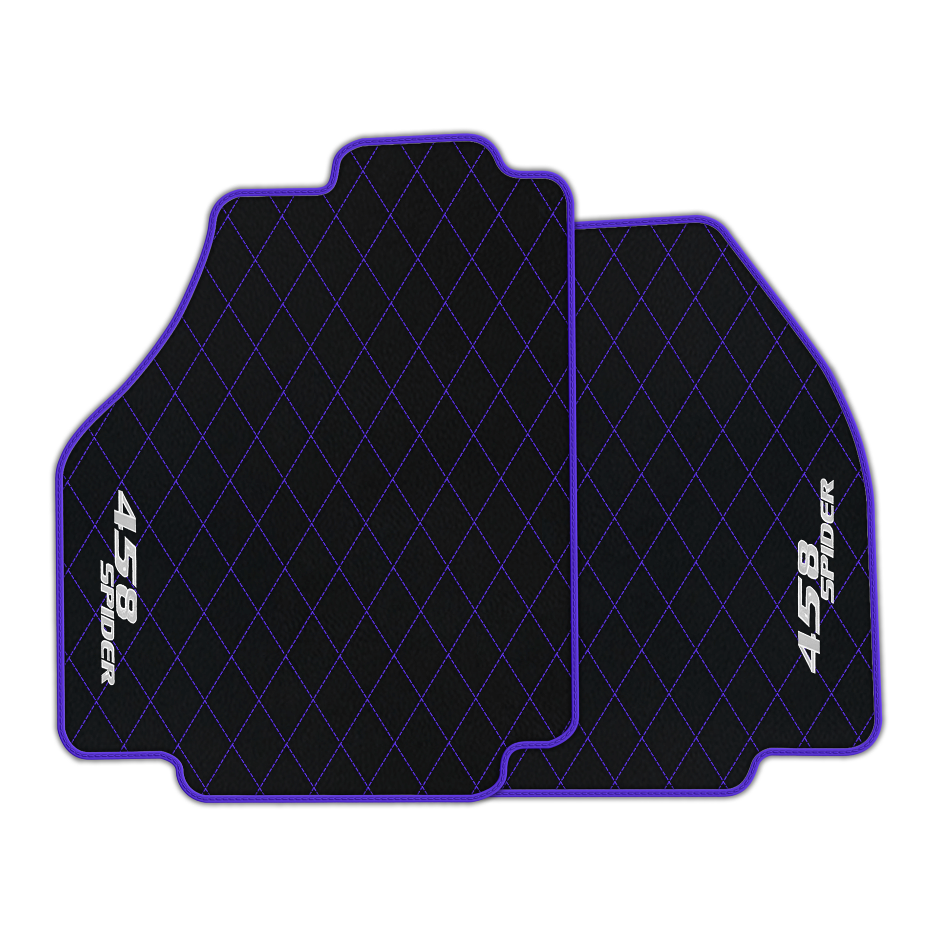 Premium Black Leather Floor Mats for Ferrari 458 Speciale (2012-2015)